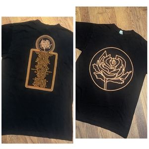 COLD ROSES Ryan Adams CONCERT TEE Tour Tee ROCK MUSIC Tee SMall BLACK